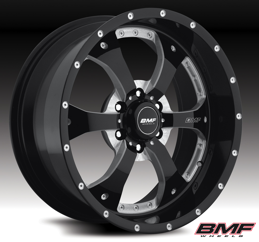 BMF Wheels Novakane Black 2000 & Up GM/94 & Up Dodge 3/4 - 1 Ton